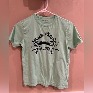 Crewcuts Seafoam Crab Print Tee